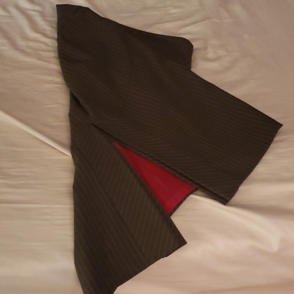 Express pink pinstripe skirt